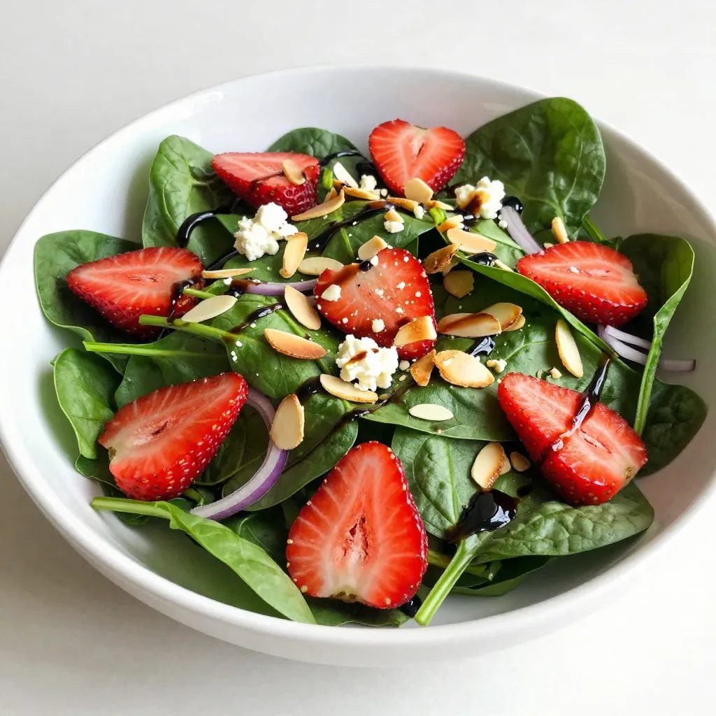 Strawberry Almond Spinach Salad Fresh and Tasty Choice
