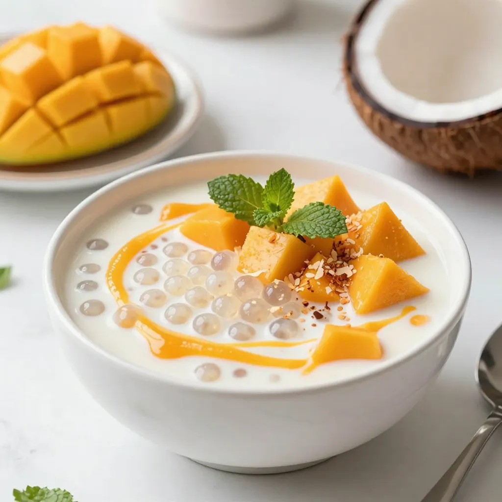 Coconut Mango Tapioca Pudding Creamy and Delicious Treat