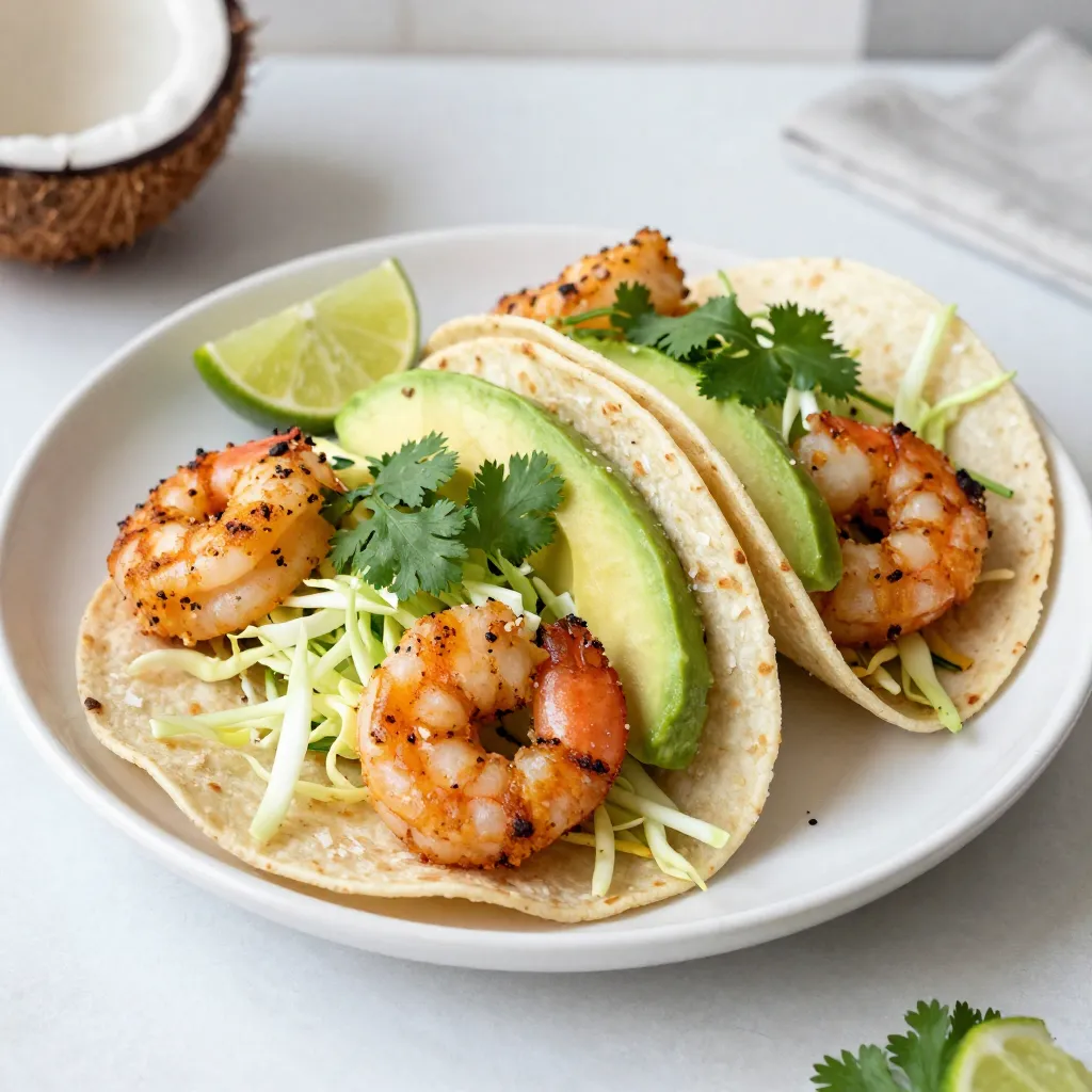 Coconut Lime Shrimp Tacos Delightful and Fresh Meal