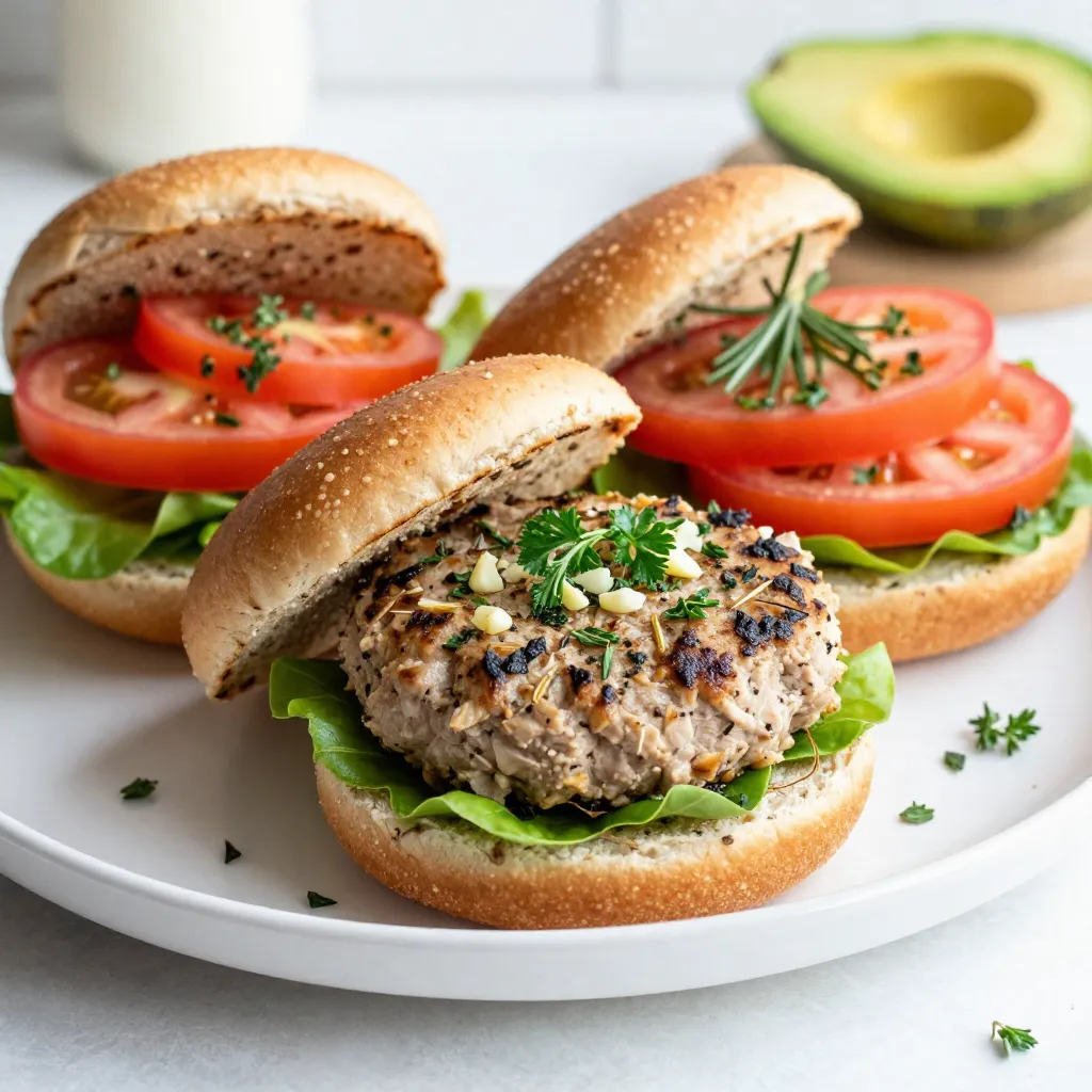 Garlic Herb Turkey Burgers Juicy and Flavorful Recipe