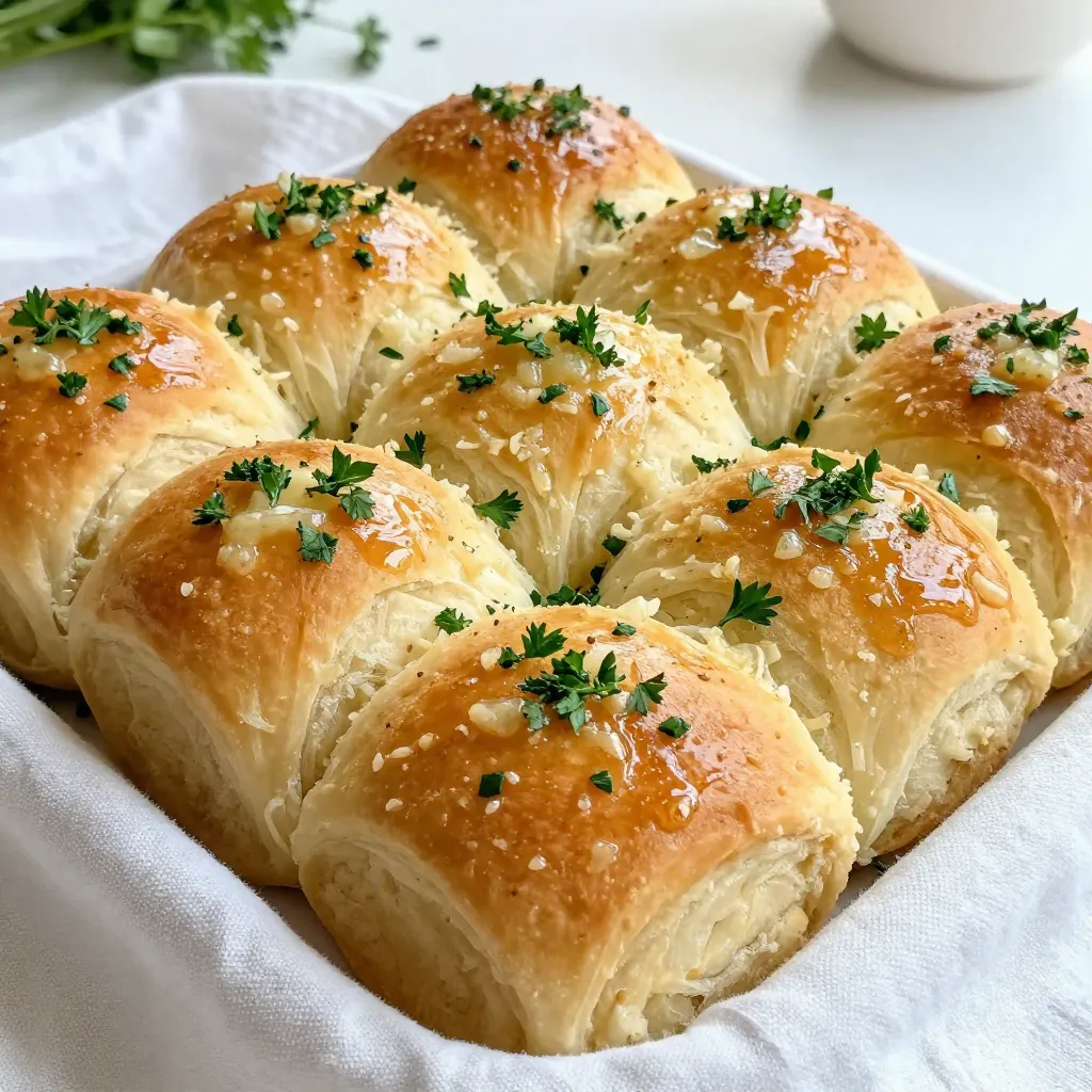 Garlic Butter Dinner Rolls Soft and Fresh Delight