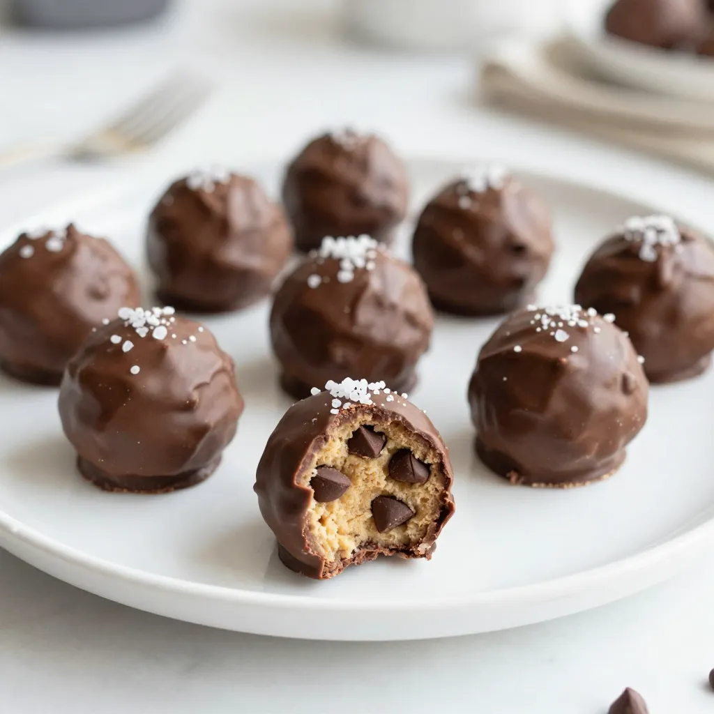 Chocolate Chip Cookie Dough Truffles Purely Delicious