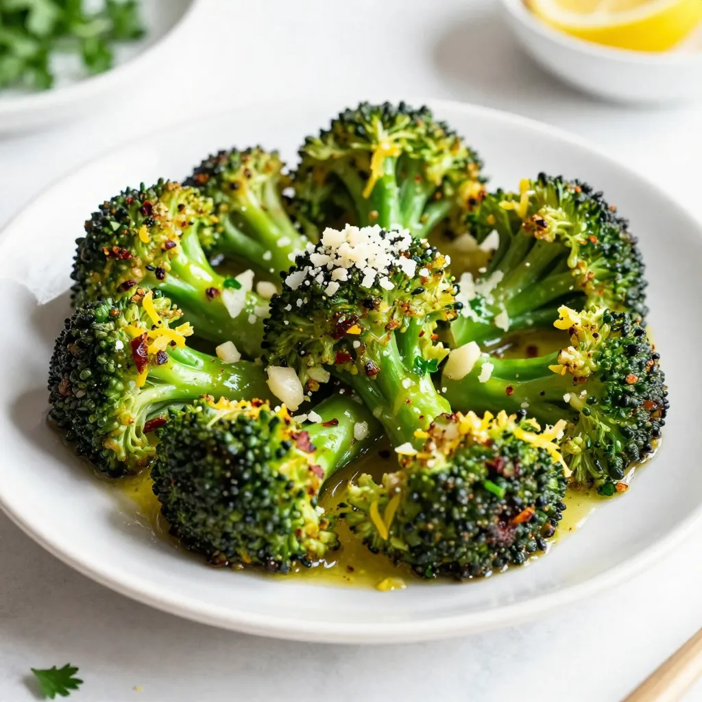 Lemon Garlic Roasted Broccoli Flavorful Side Dish