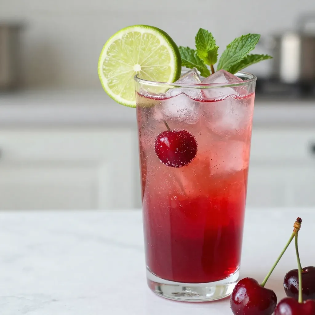 Cherry Limeade Mocktail Refreshing and Easy Recipe