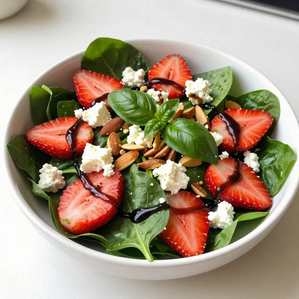 Balsamic Strawberry Spinach Salad Simple and Fresh