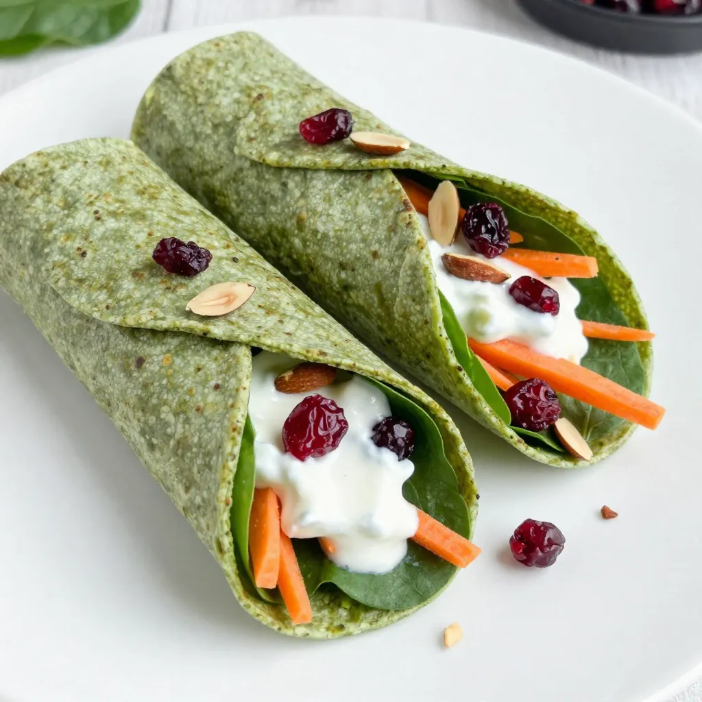 Cranberry Almond Spinach Wraps Refreshing and Healthy