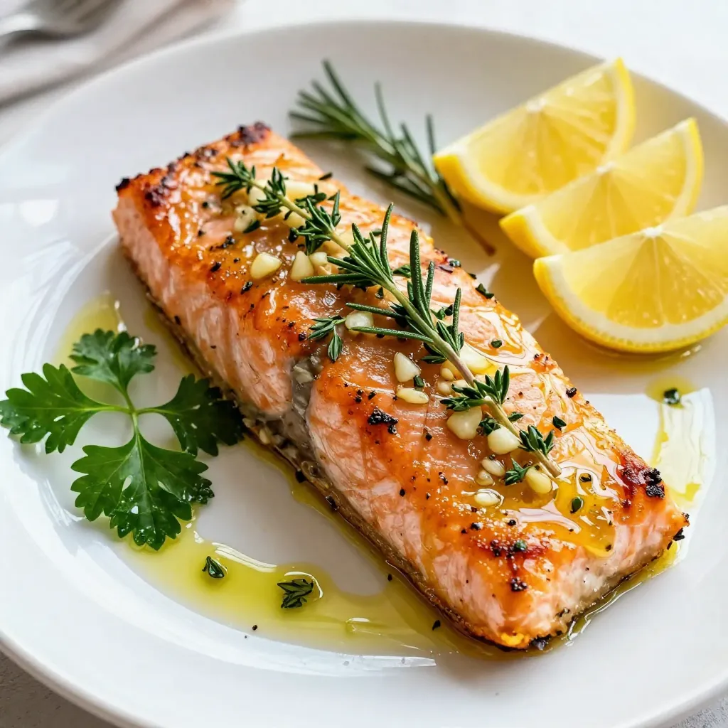 Garlic Herb Roasted Salmon Flavorful and Simple Dish