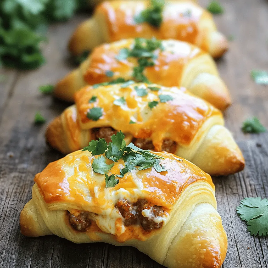 Spicy Rotel Sausage &#038; Cream Cheese Crescents Recipe
