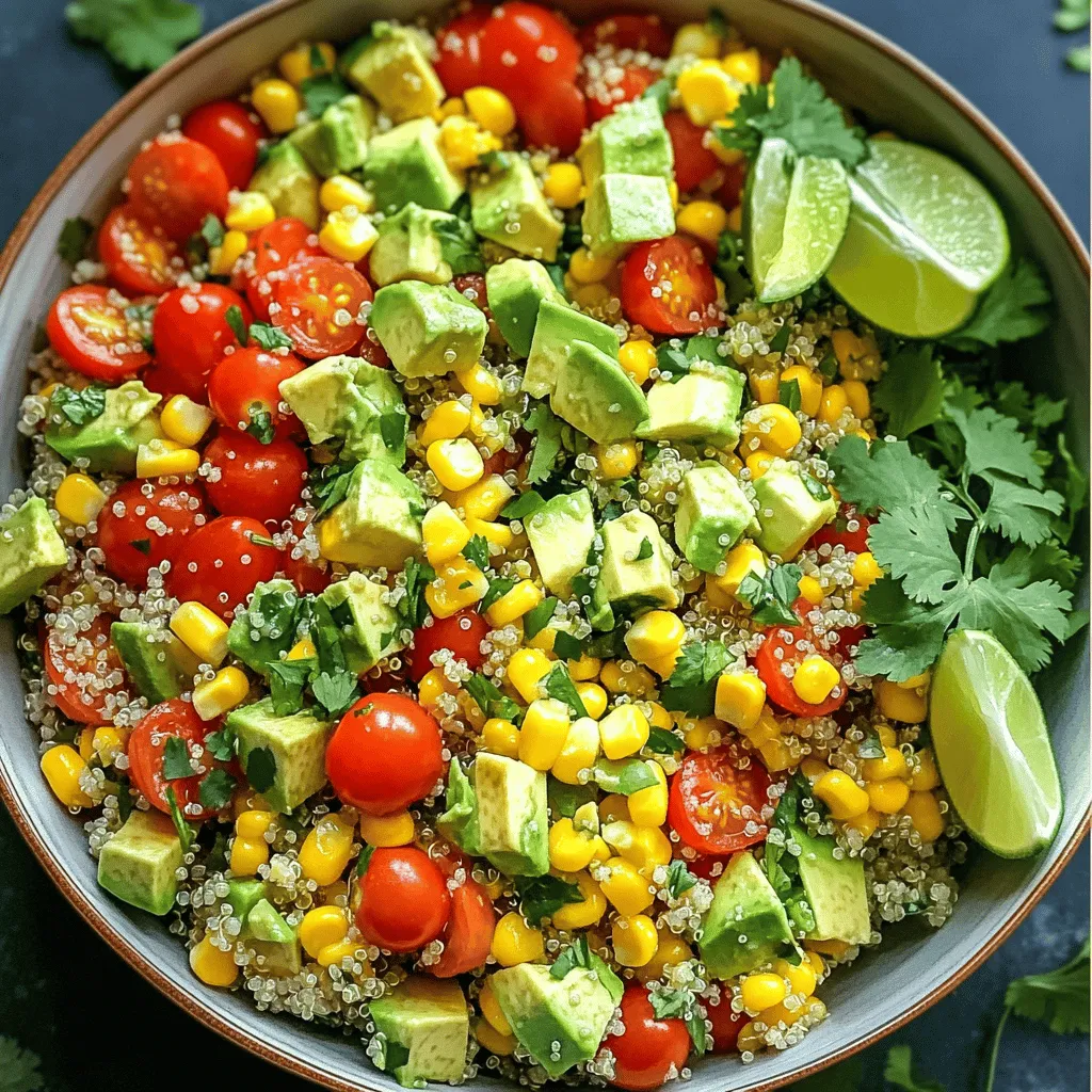 Zesty Avocado Quinoa Salad Fresh and Healthy Recipe