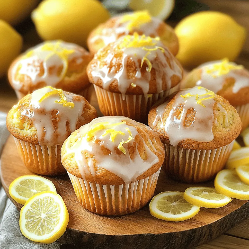 To make lemon cream cheese muffins, you need some key items. First, use 1 cup of all-purpose flour. This forms the base of the muffins. Next, add 1/2 cup of granulated sugar for sweetness. You also need 1/2 teaspoon of baking powder and 1/4 teaspoon of baking soda. These help the muffins rise and become fluffy.