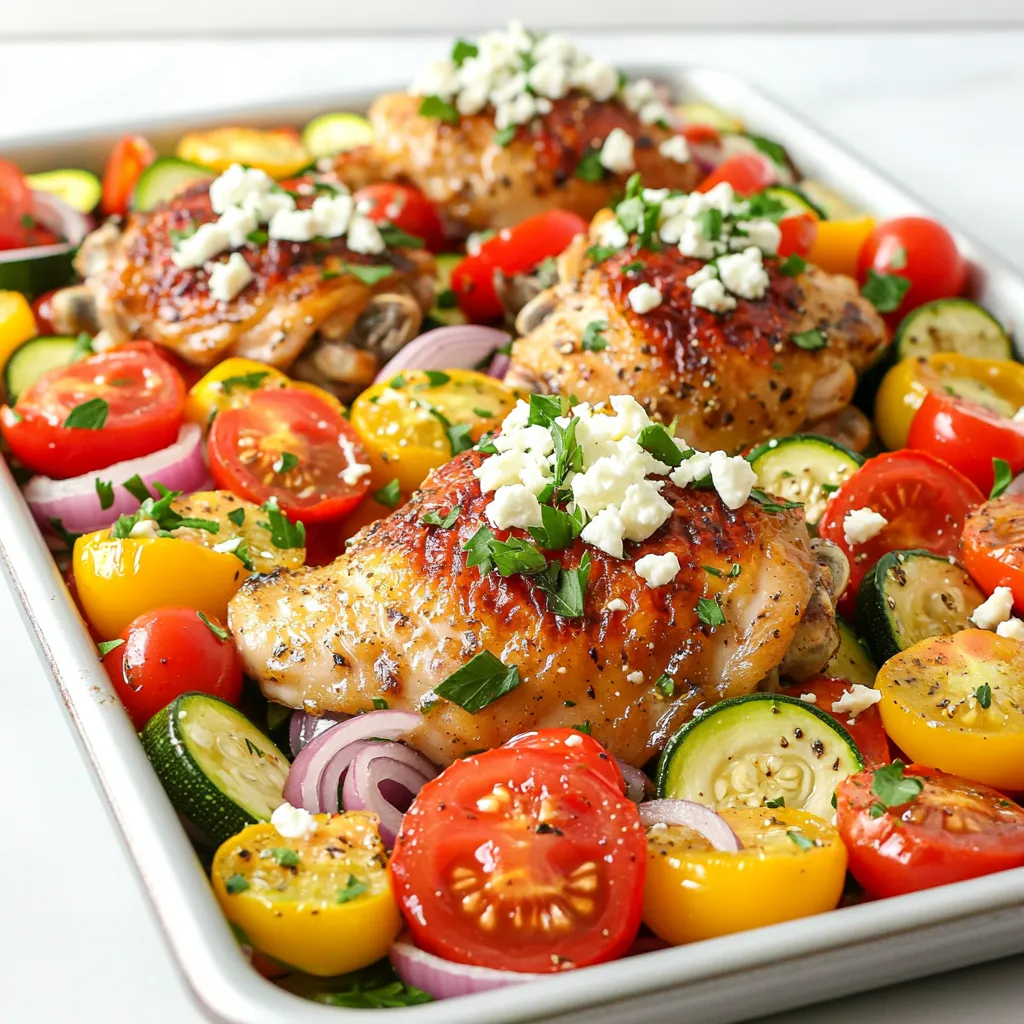 Sheet-Pan Greek Chicken &#038; Veggies Simple Dinner