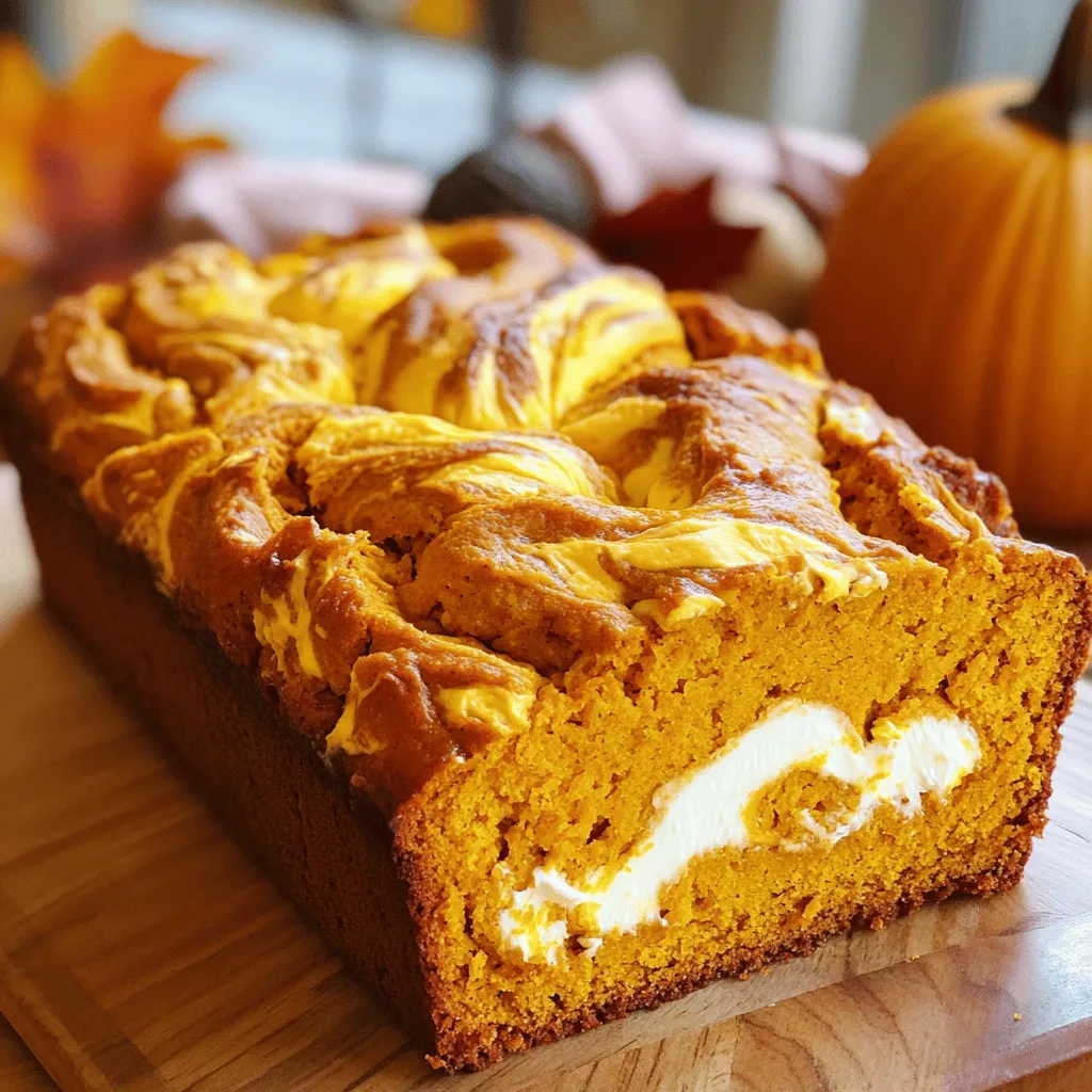 Pumpkin Cream Cheese Swirl Loaf Delightful and Easy
