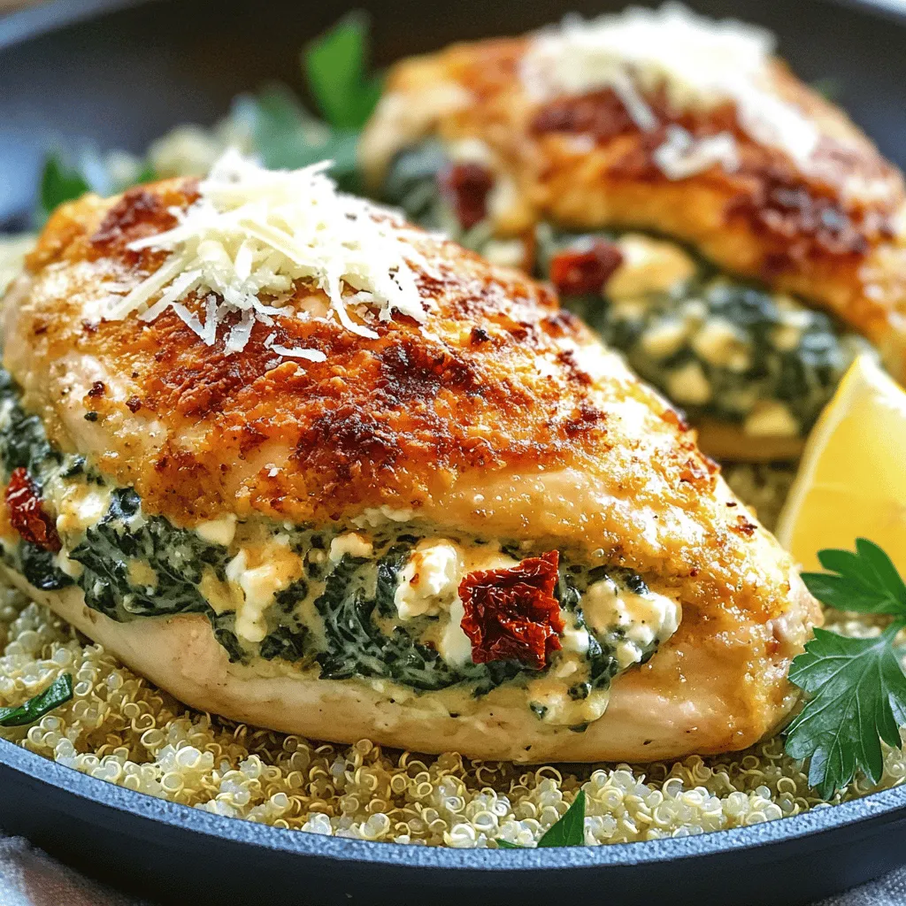 Spinach and Feta Stuffed Chicken Flavorful Dinner Option