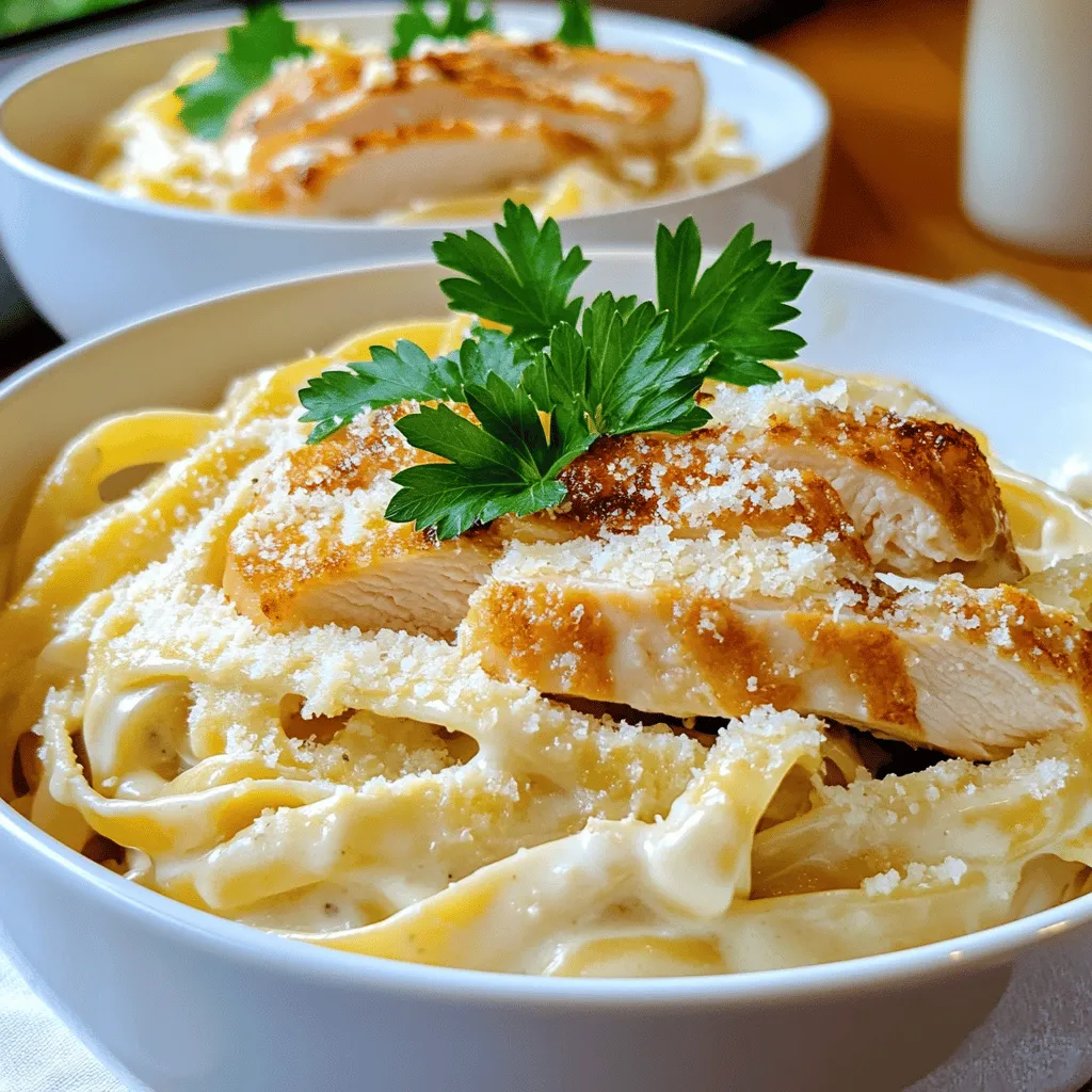 Creamy Chicken Fettuccine Alfredo Tasty Dinner Recipe