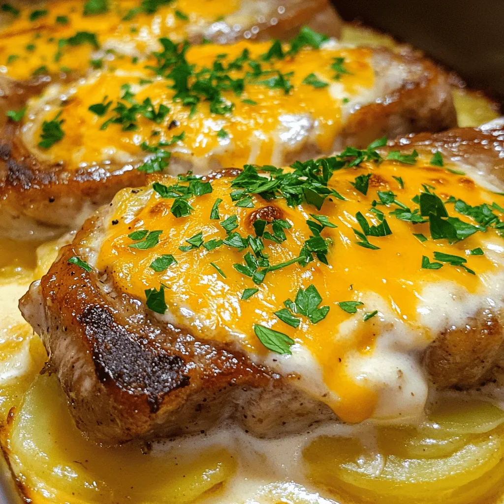 Savory Smothered Pork Chop and Scalloped Potato Casserole
