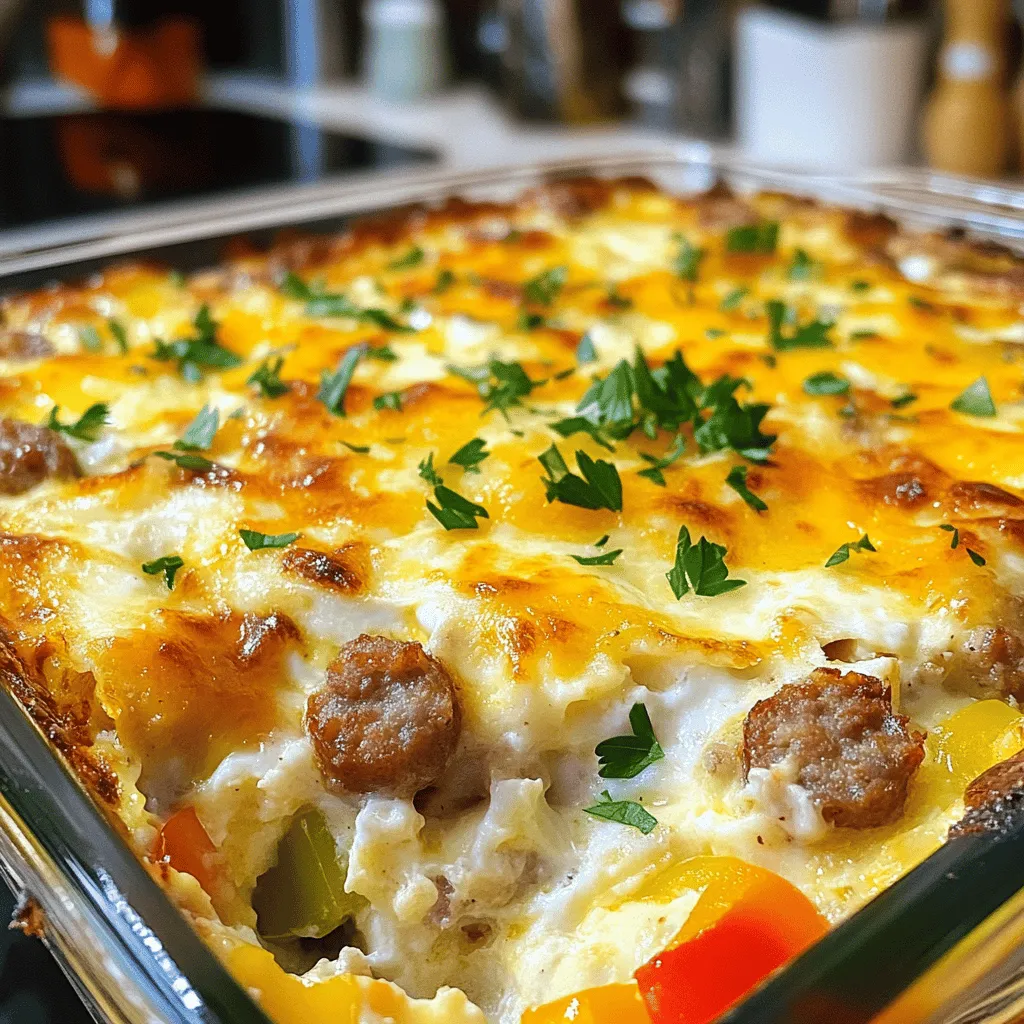 Cheesy Sausage and Egg Casserole Simple Breakfast Dish