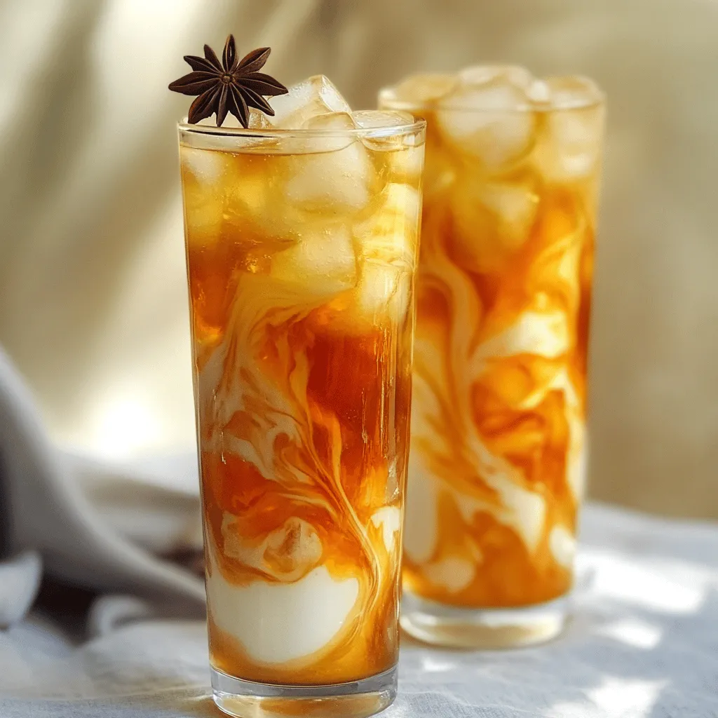 Authentic Thai Iced Tea Refreshment Made Easy