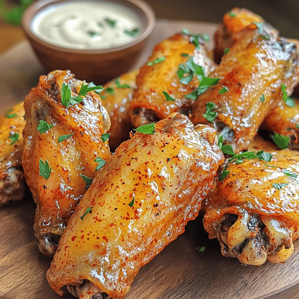 To make hot truffle garlic parm wings, you need a few key ingredients. First, gather 2 pounds of chicken wings. This is the main part of the dish. Next, you need 2 tablespoons of olive oil. This adds moisture and flavor. Then, grab 1 teaspoon of salt and a 1/2 teaspoon of black pepper. These spices help enhance the taste.