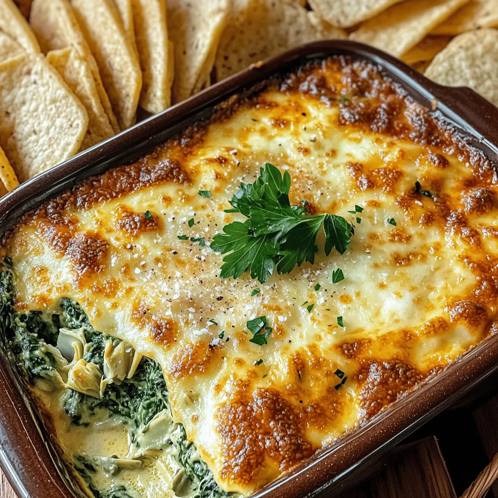 Spinach Artichoke Parmesan Dip Tasty and Creamy Delight