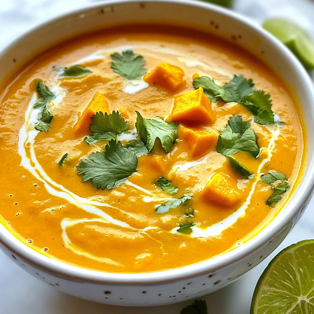 Creamy Sweet Potato Soup Savory and Comforting Dish