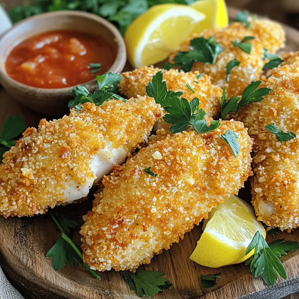 Parmesan Crusted Chicken Tenders Crispy Delight