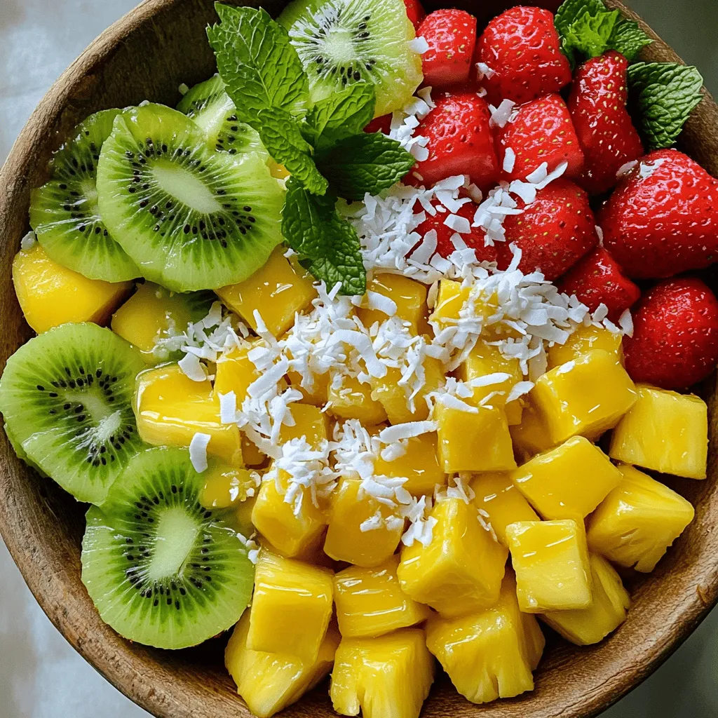 Tropical Fruit Salad Refreshing Summer Delight