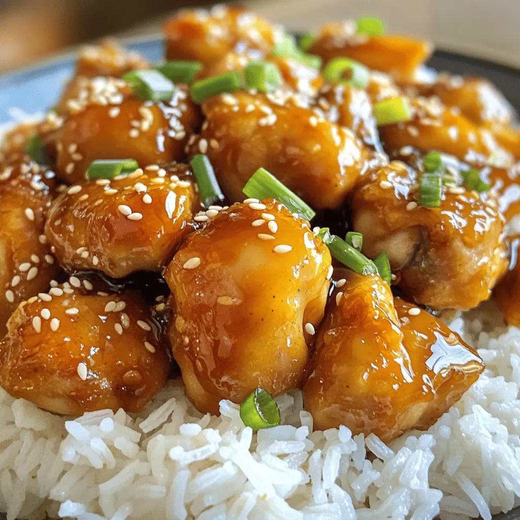 Savory Honey Garlic Sesame Chicken Easy Dinner Recipe