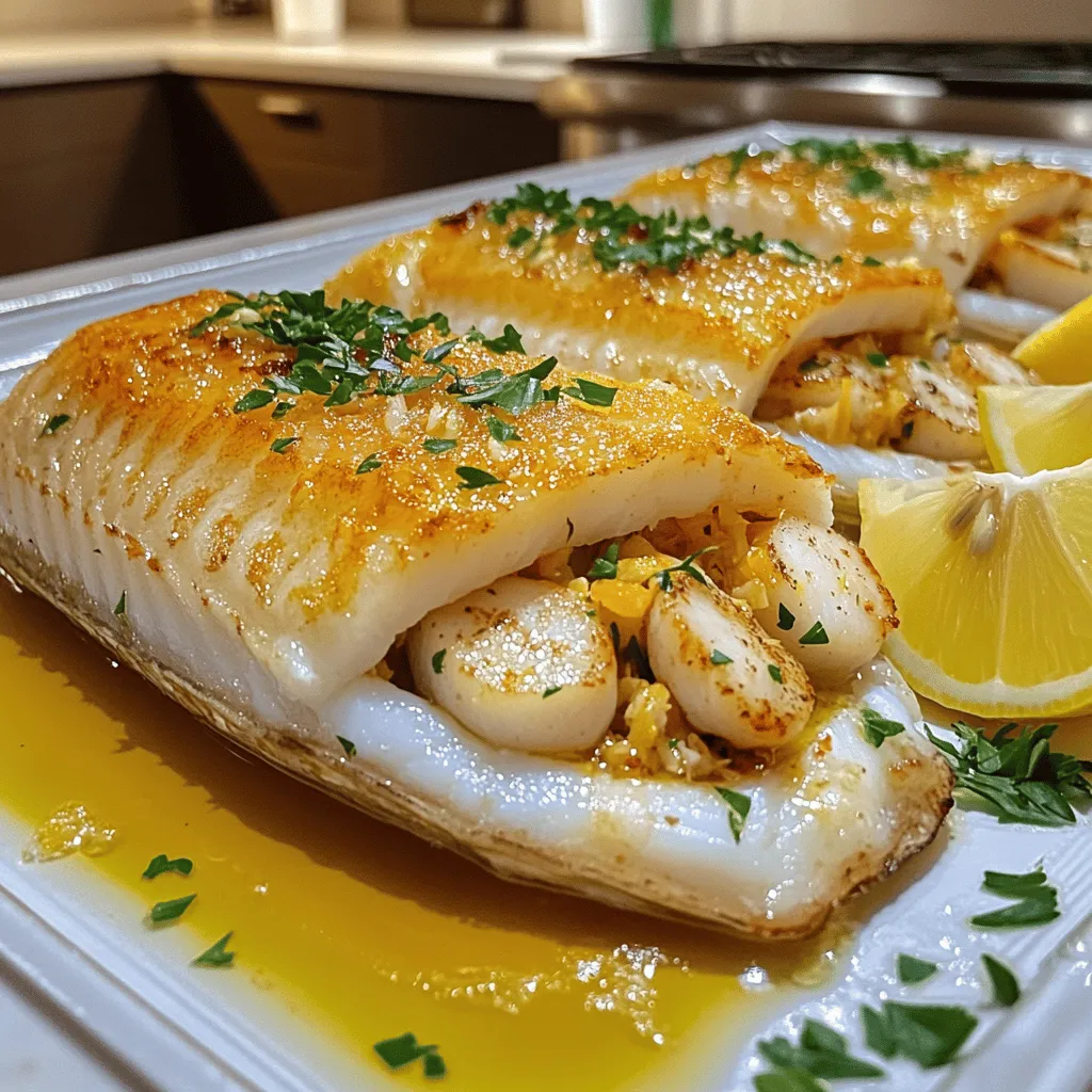 Ocean&#8217;s Delight: Stuffed Sole with Scallops and Crabmeat