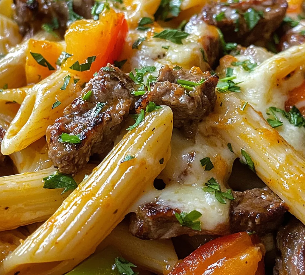 Welcome to the world of Cheesy Philly Cheesesteak Pasta Delight, where the rich, savory flavors of a classic Philly cheesesteak converge with the creamy texture of pasta. This dish is a remarkable fusion that elevates two beloved comfort foods into a single, mouthwatering experience. Whether you