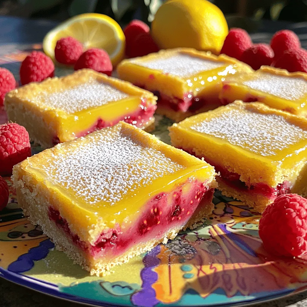 Raspberry Lemonade Bars Delightfully Tangy Treat