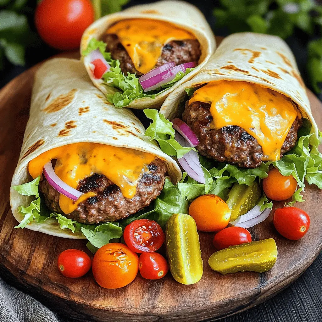 Grilled Cheeseburger Wraps Simple and Delicious Meal
