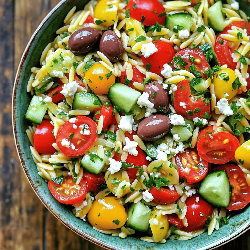 Greek Orzo Salad with Feta Flavorful and Fresh Meal