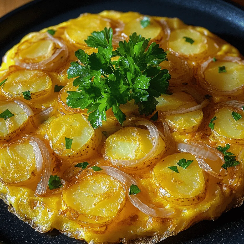 To make a Tortilla Española, you need simple ingredients. The main items are eggs, potatoes, and olive oil. You can also add onion for extra flavor. Here is a breakdown of what you need:
