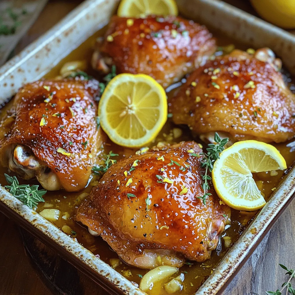 The honey lemon garlic chicken recipe shines due to its simple yet vibrant ingredients. Each ingredient plays a vital role in crafting the dish