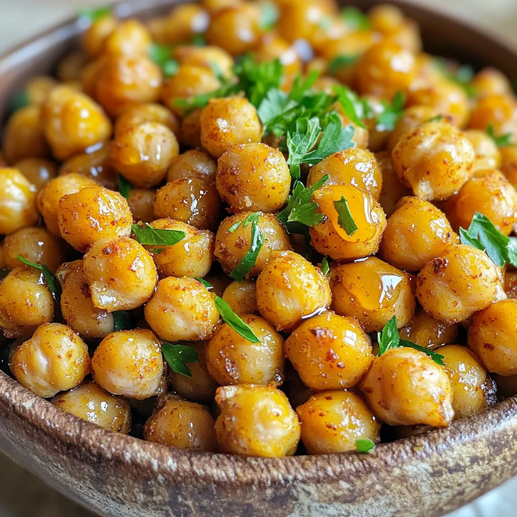 Spicy Maple Roasted Chickpeas Flavorful Healthy Snack