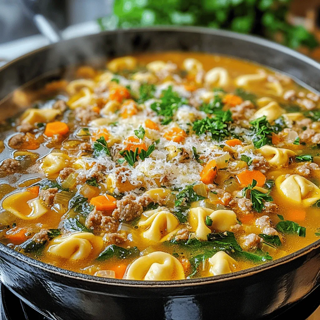 Cozy Sausage Tortellini Soup: A Warm Embrace for Your Taste Buds