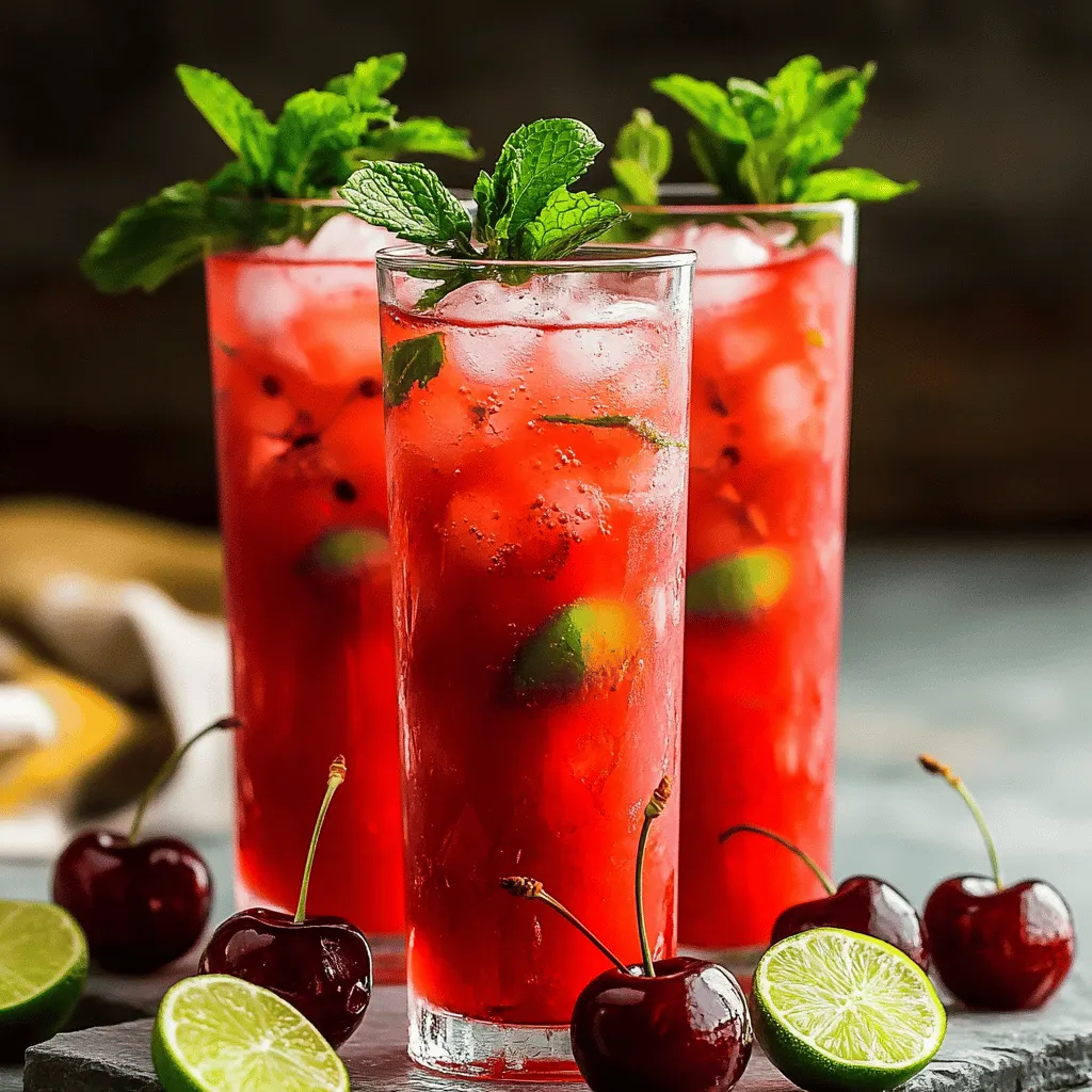 Cherry Agua Fresca Refreshing Summer Drink Recipe