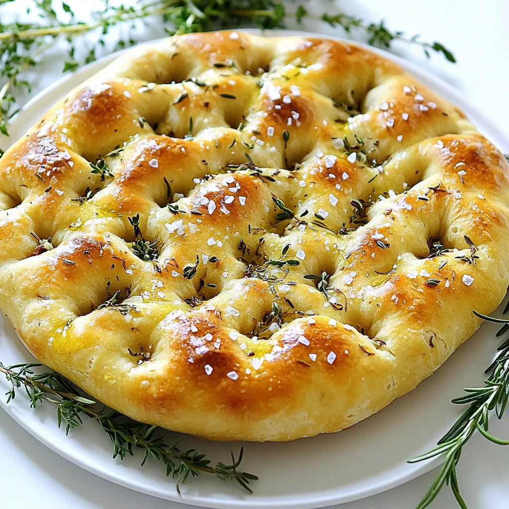 Garlic Herb Focaccia Bread Simple and Flavorful Recipe