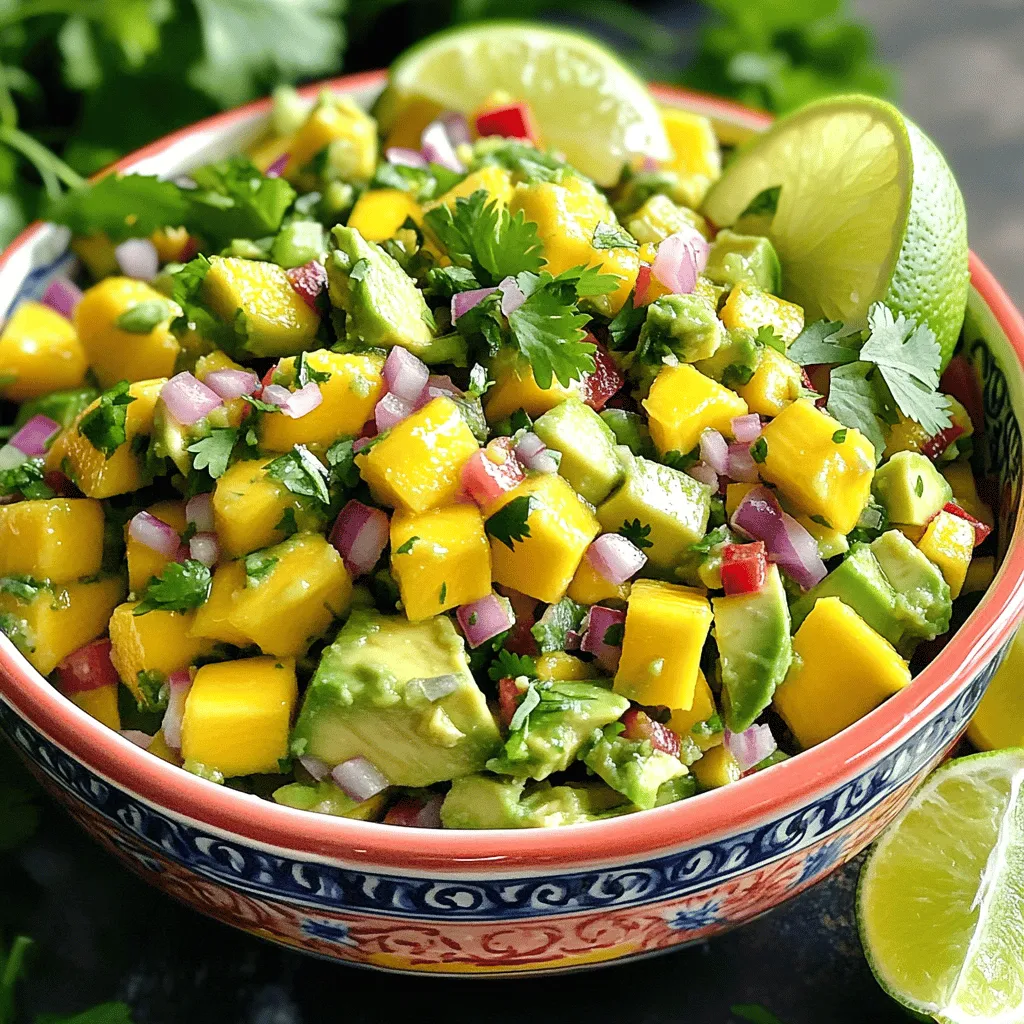 Mango Avocado Salsa Fresh and Flavorful Delight
