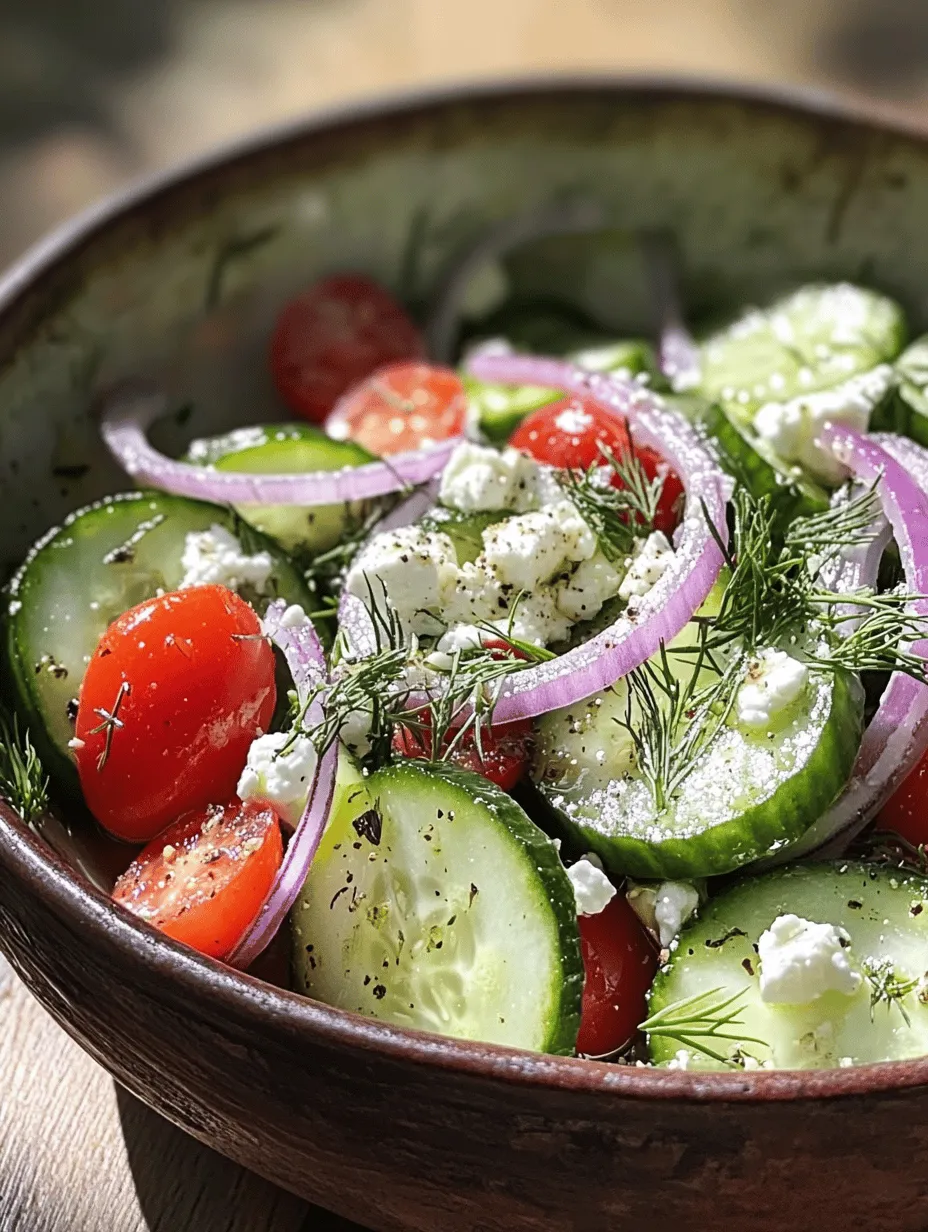 Refreshing Cucumber Delight: A Light and Flavorful Salad Recipe