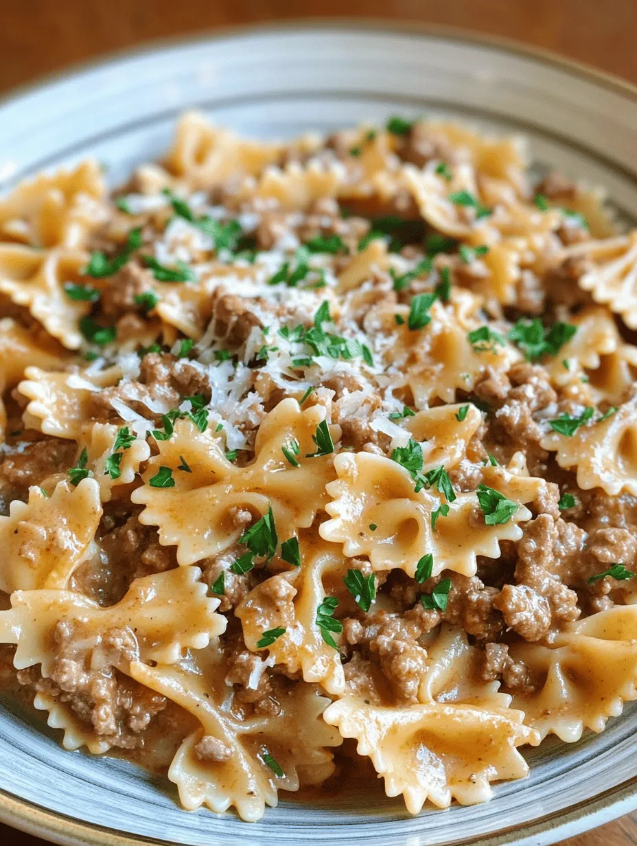 Creamy Bowtie Beef Delight Recipe: A Comfort Food Classic