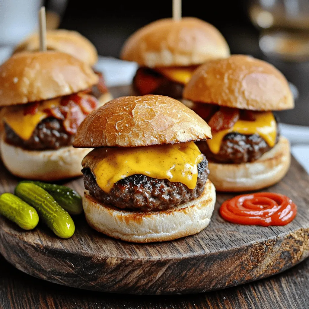 Tasty Mini Beef Bacon Cheeseburger Bites Recipe