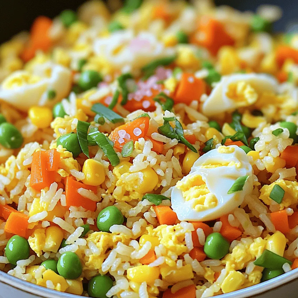 Fried Rice with Vegetables and Egg Simple and Tasty