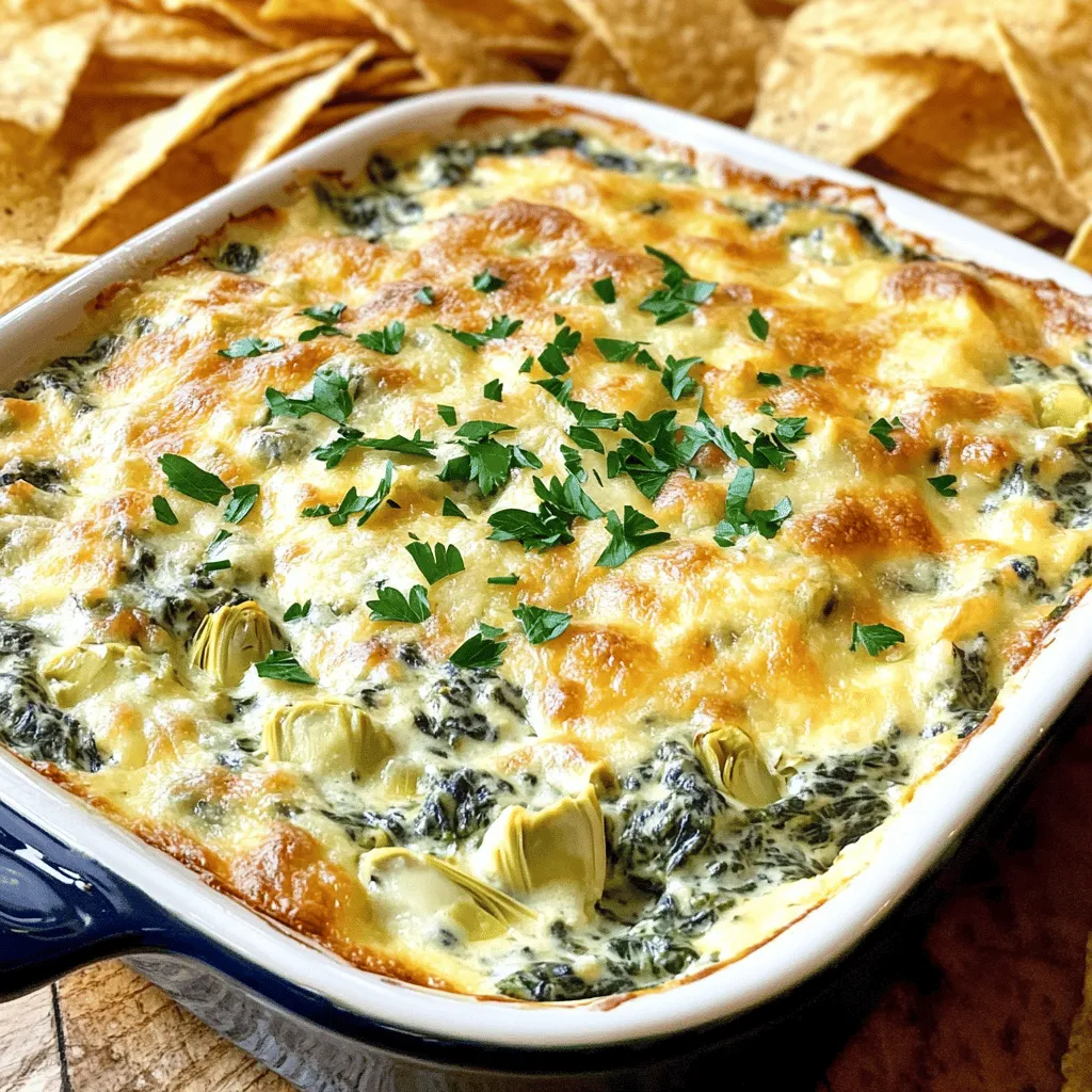 Baked Spinach Artichoke Dip Creamy Delight Recipe