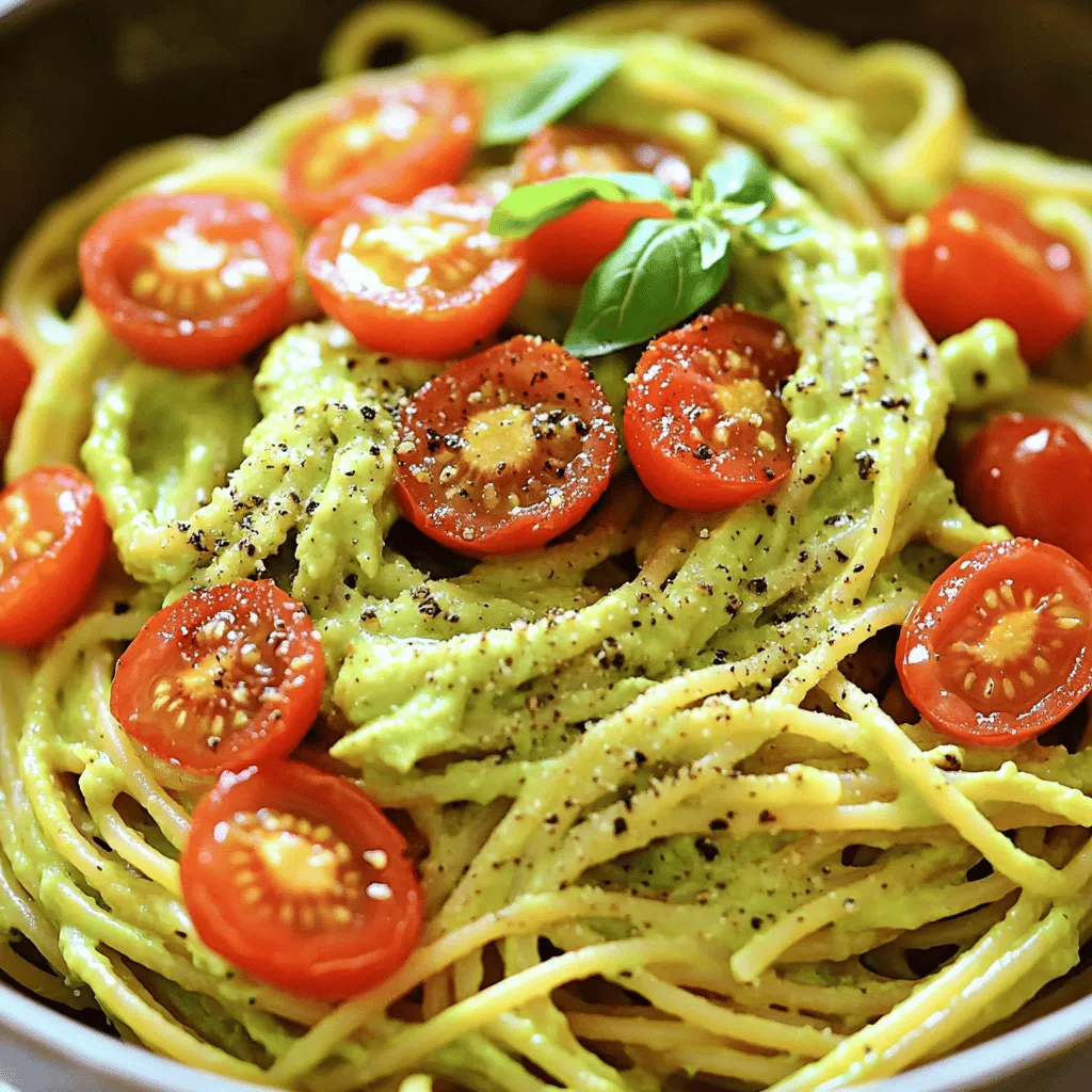 Vegan Creamy Avocado Pasta Delectable and Easy Dish