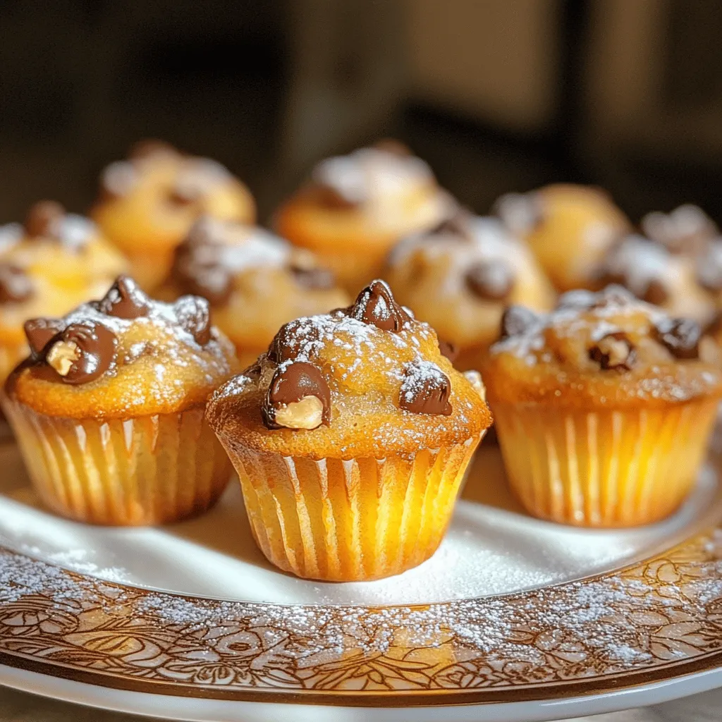 To make mini banana muffins, you need simple and tasty ingredients. The essential banana muffin ingredients include 2 ripe bananas, 1/3 cup of melted coconut oil, and 1/2 cup of brown sugar. You also need 1 large egg, 1 teaspoon of vanilla extract, and 1 teaspoon of baking soda. A pinch of salt and 1 cup of all-purpose flour are also key. Lastly, you can add 1/2 teaspoon of ground cinnamon, chocolate chips, or chopped walnuts for extra flavor.