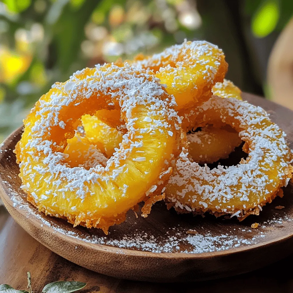 Fried Pineapple Rings &#8211; Tasty Tropical Snack Recipe