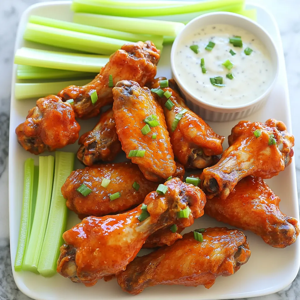 Crispy Air Fryer Buffalo Wings Flavorful and Easy Recipe