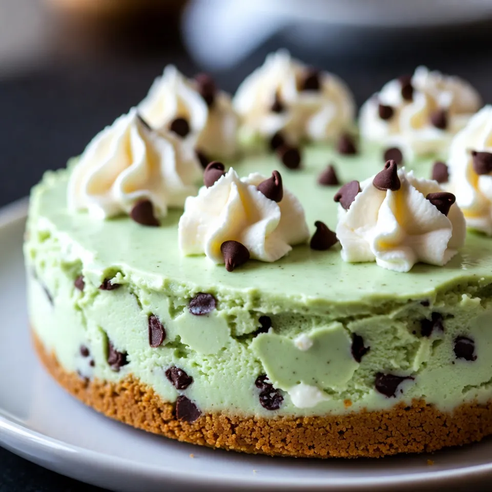Mint Chocolate Chip Cheesecake Rich and Creamy Delight