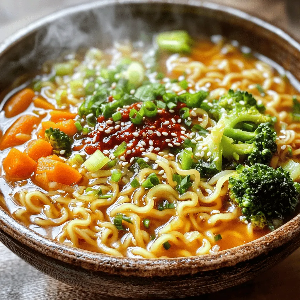 Spicy Garlic Ramen Noodles Flavorful and Easy Recipe